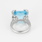 GUCCI - White gold ring, topaz and diamonds