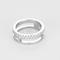 Ring aus Weißgold und Diamanten