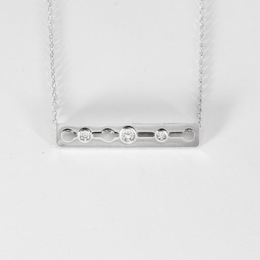 DINH VAN - Pulse - Gray gold and diamond necklace