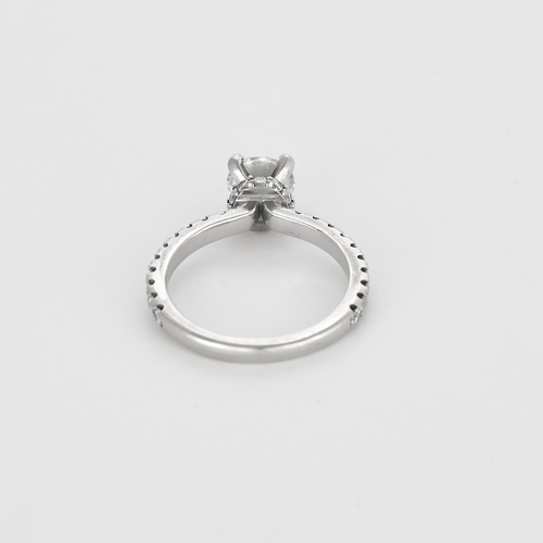 Ring Solitaire in witgoud en diamanten