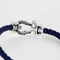 Bracelet FRED - FORCE 10 - Grand modèle - Bracelet en acier et manille en or blanc 58 Facettes DV27468-76