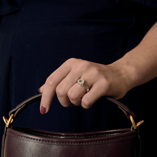 CHOPARD – Happy Heart – Ring i vitt guld och diamanter.