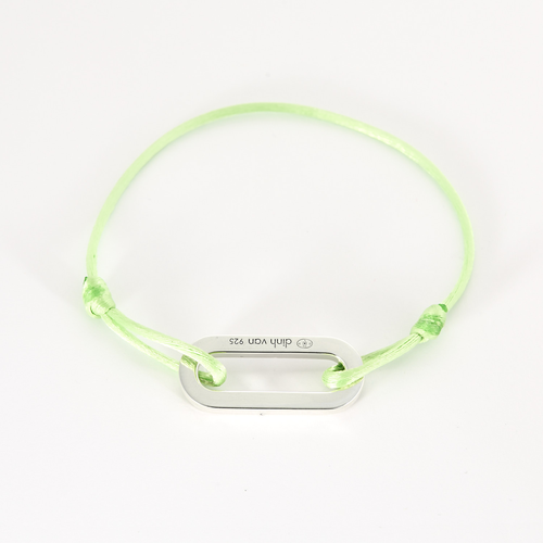 Dinh Van - XL Link cord bracelet in silver