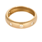 Bague jonc en or rose et diamants