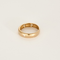 Bague jonc en or rose et diamants