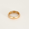Bague jonc en or rose et diamants