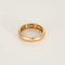 Bague jonc en or rose et diamants
