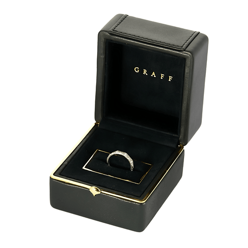 Bague 48 Graff - Laurence Graff - Alliance en or blanc et diamants 58 Facettes DV26891-1-48-2