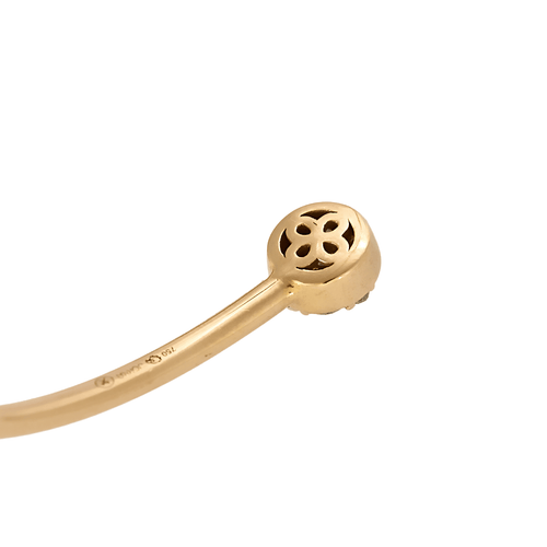 Armreif aus Gelbgold mit Blumenmuster