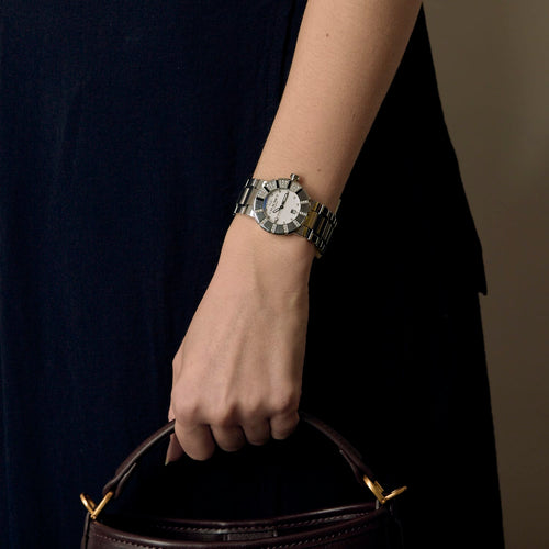 Montre CHAUMET - CLASSE ONE -  Montre en acier à boitier rond diamanté, à mouvement quartz 58 Facettes DV3964-3