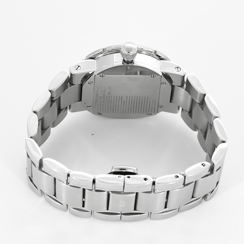 CHAUMET - CLASSE ONE - Klocka i stål med rund diamantbesatt boett och kvartsurverk