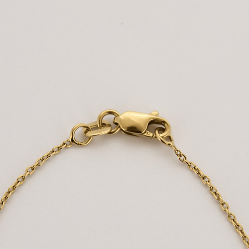 Collier Collier solitaire en or jaune et or gris, diamant 0.15 carat environ. 58 Facettes DV24577-3