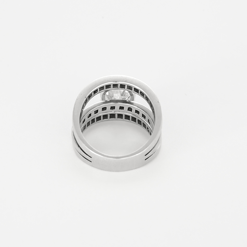 Bague 54 Importante Bague en or gris diamant taille ancienne 2.66 carats environ 58 Facettes DV25096-2-54-3