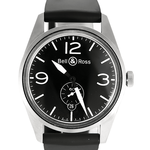 BELL & ROSS - Stålur med rund urkasse og automatisk urværk