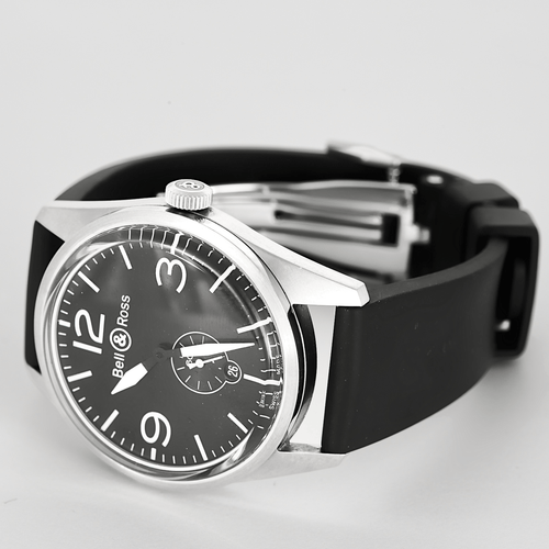 BELL & ROSS - Stålur med rund urkasse og automatisk urværk