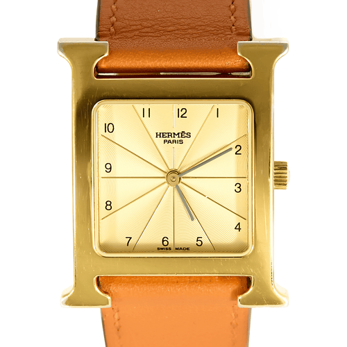 Montre HERMÈS - Heure - Montre en acier plaqué or 58 Facettes DV27162-1