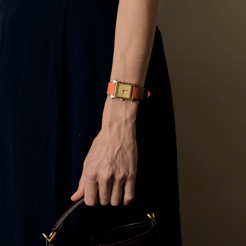 Montre HERMÈS - Heure - Montre en acier plaqué or 58 Facettes DV27162-1