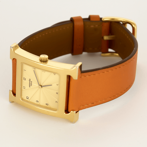 Montre HERMÈS - Heure - Montre en acier plaqué or 58 Facettes DV27162-1