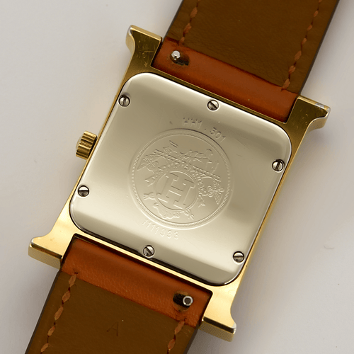 Montre HERMÈS - Heure - Montre en acier plaqué or 58 Facettes DV27162-1