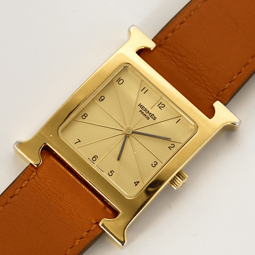 Montre HERMÈS - Heure - Montre en acier plaqué or 58 Facettes DV27162-1