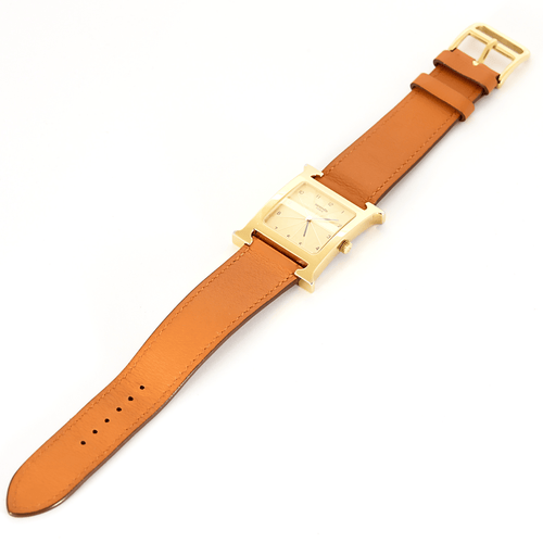 Montre HERMÈS - Heure - Montre en acier plaqué or 58 Facettes DV27162-1