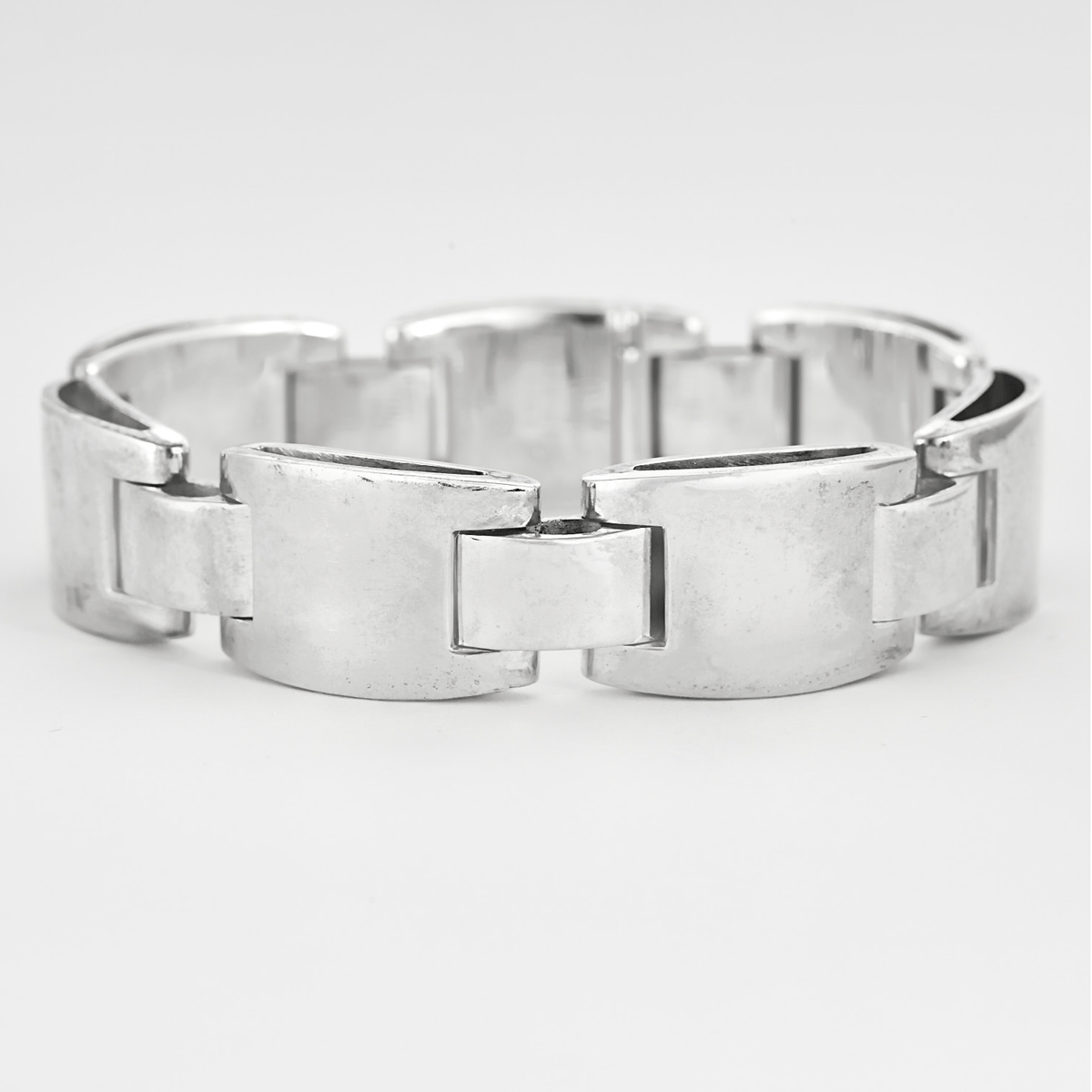 Hermès - Articulated bracelet in silver - 58 Facettes