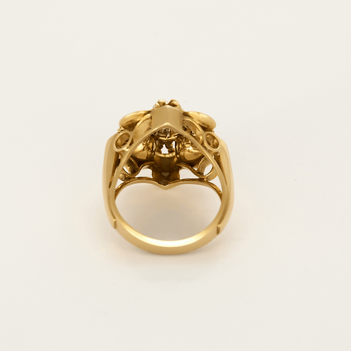 Ring från 1940-talet i gulguld och diamant
