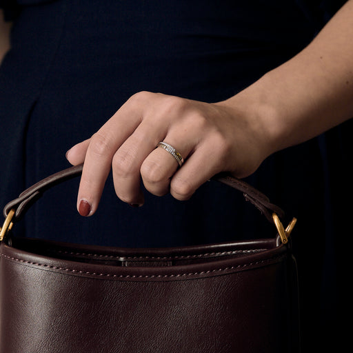 Dinh Van- Seventies - PM- White gold and diamond ring