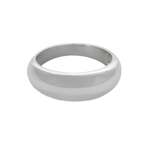White gold bangle ring