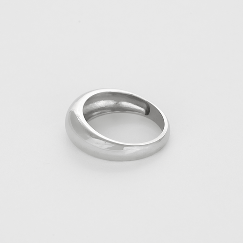 White gold bangle ring