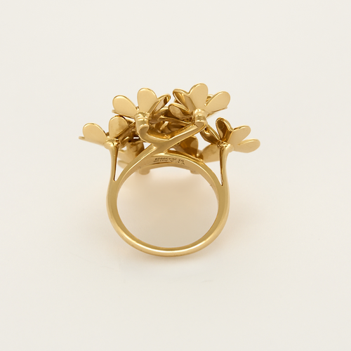 VAN CLEEF & ARPELS - "Frivole" - 黄K金与钻石戒指