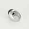 Ring Signet ring in white gold, quartz and diamonds