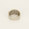 Charming ring in yellow gold and gray gold, tanzanites and diamonds