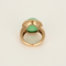 Rose gold ring, chrysoprase and diamonds