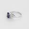 White gold ring, tanzanite and diamonds
