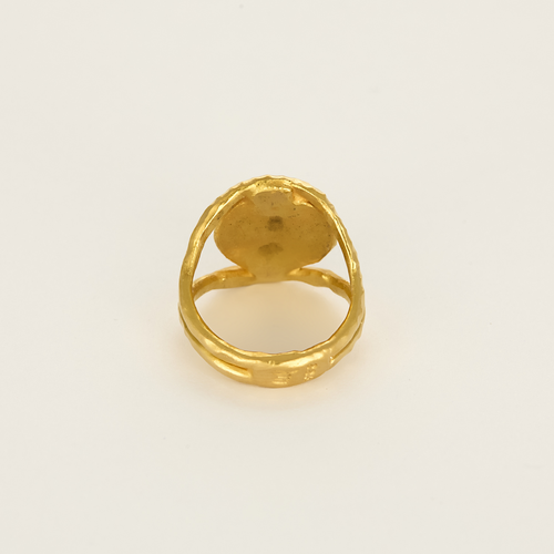 JEAN MAHIE - Kolekcja Zodiak - Pierścionek Baran ze złota żółtego 22K