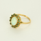 Anello Margherita in oro giallo con opale e smeraldi
