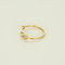 Open yellow gold and diamond ring