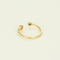 Open yellow gold and diamond ring