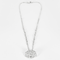 PIAGET -  Rose - Collier pendentif en or gris et diamants