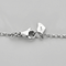 PIAGET -  Rose - Collier pendentif en or gris et diamants
