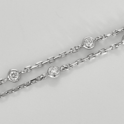 Collier PIAGET -  Rose - Collier pendentif en or gris et diamants 58 Facettes DV27553-1