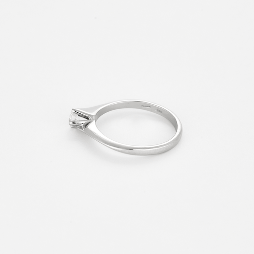 Bague 55 CHIMENTO - Bague solitaire en or gris et diamant 58 Facettes DV27110-1-DV0882-1