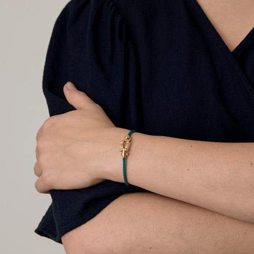 FRED - Force 10 - Pulseira em ouro amarelo e aço