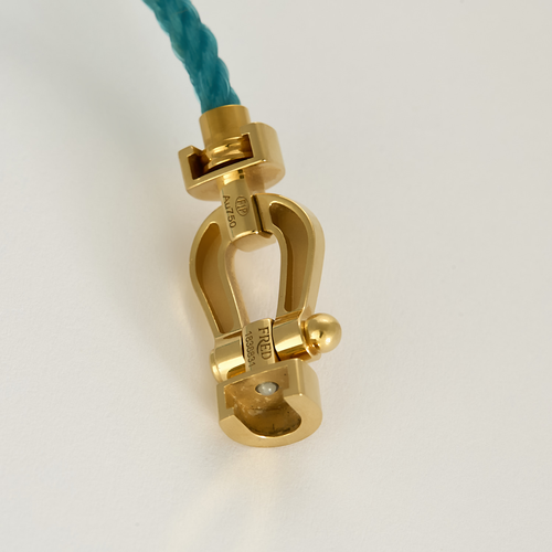 FRED - Force 10 - Pulseira em ouro amarelo e aço