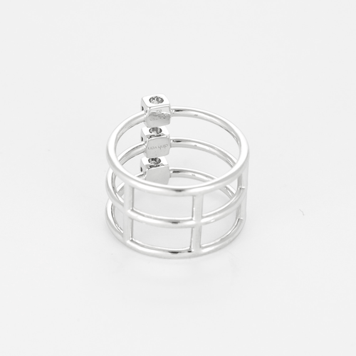 Bague 52 Dinh Van - Trilogie le Cube - Bague en or gris et diamants 58 Facettes DV28241-1-52-1