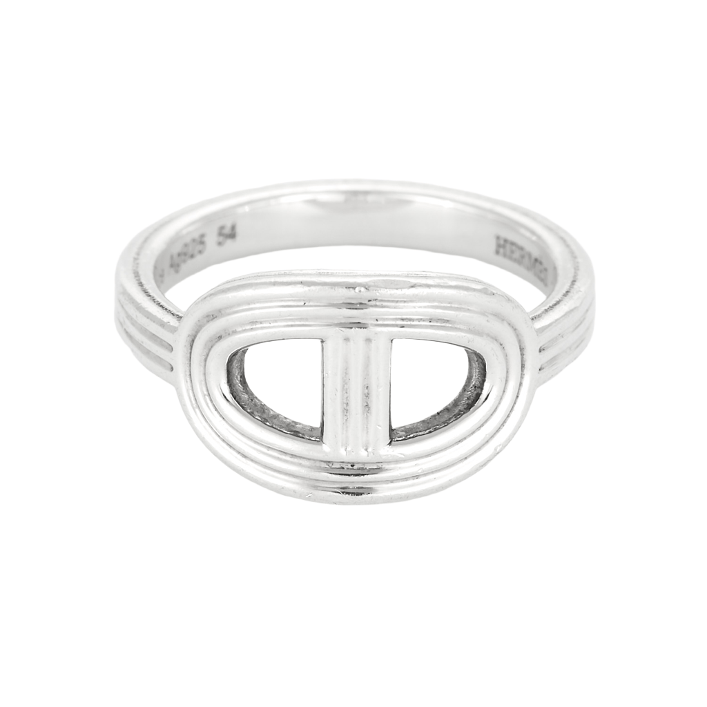 Inel Hermès Chaîne d'Ancre - bijuterii de lux certificate - 58