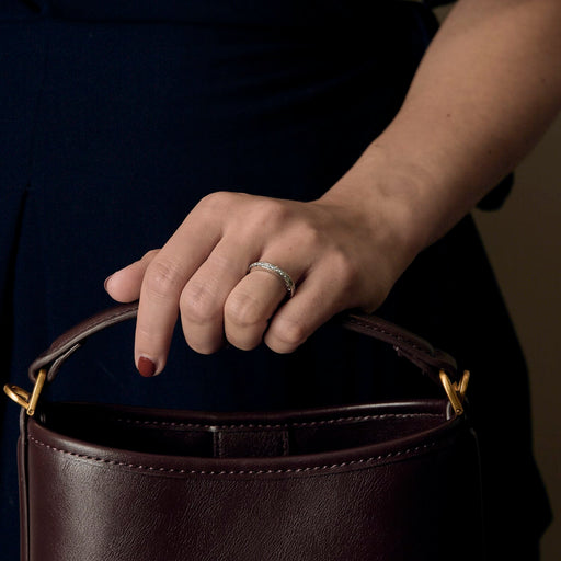 Cartier - Snubní prsten v Platina a diamanty brus princezna.