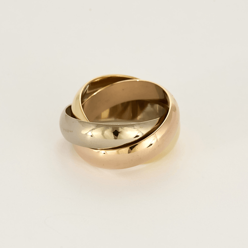 Cartier – Trinity- Large Model - Vintage– Three-band ring in three-color gold.
