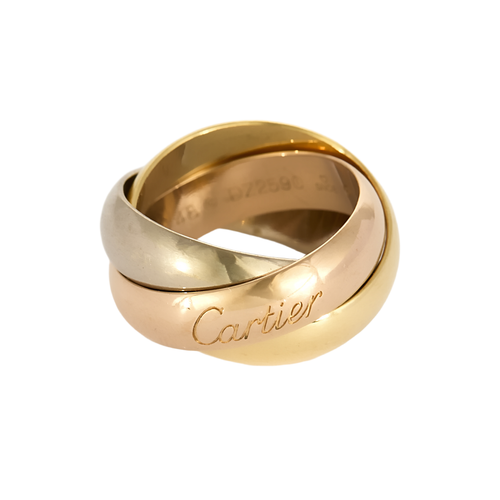 Cartier – Trinity- Large Model - Vintage– Three-ring ring in three-color gold.